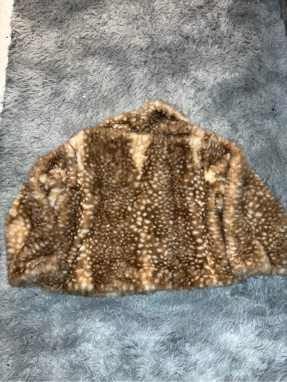 Wild Fable Women’s Faux Fur Jacket - Tan Hide Pattern Size XXL NWOT - Picture 8 of 8